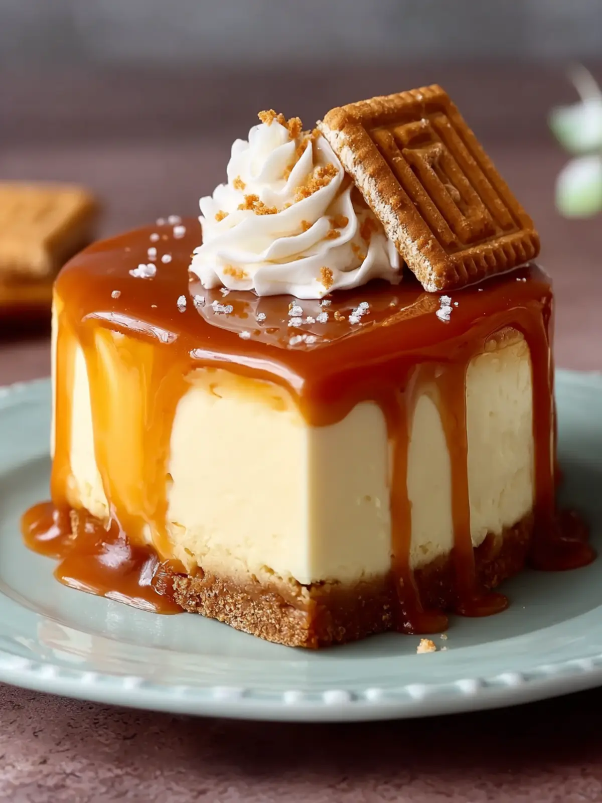 Salted Caramel Biscoff Cheesecake First Image