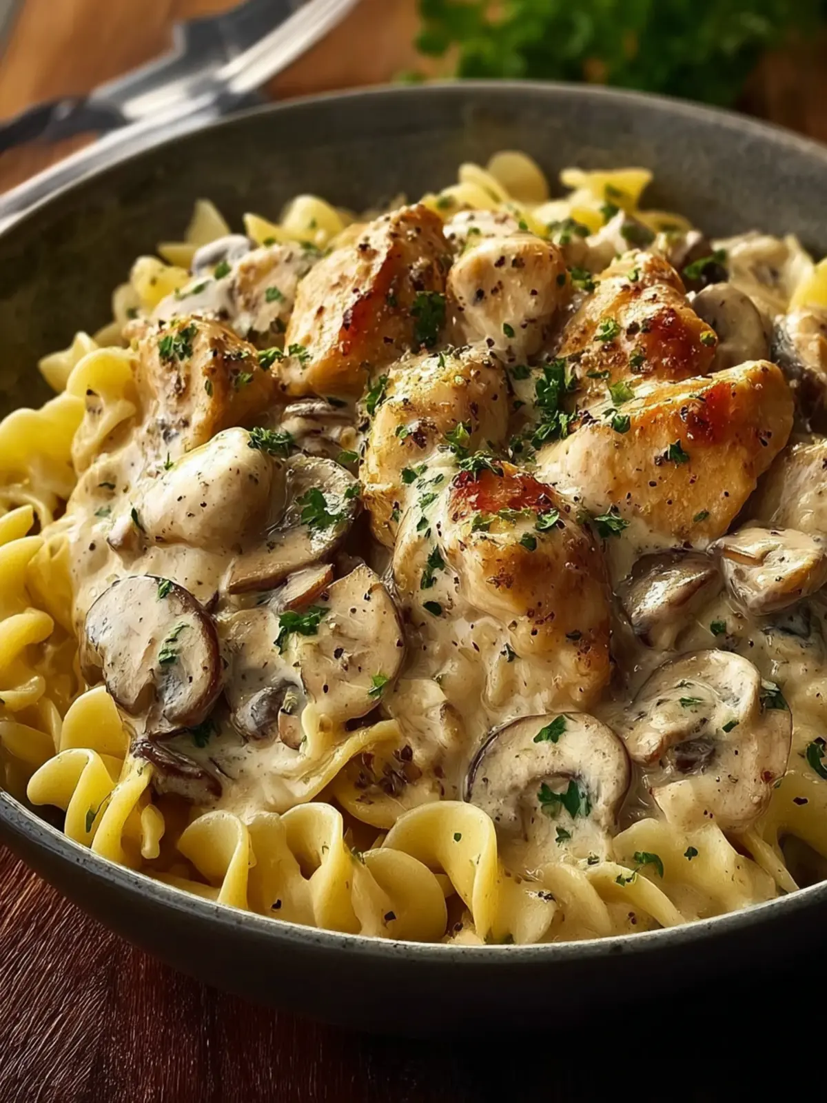 Creamy Chicken Stroganoff First Image