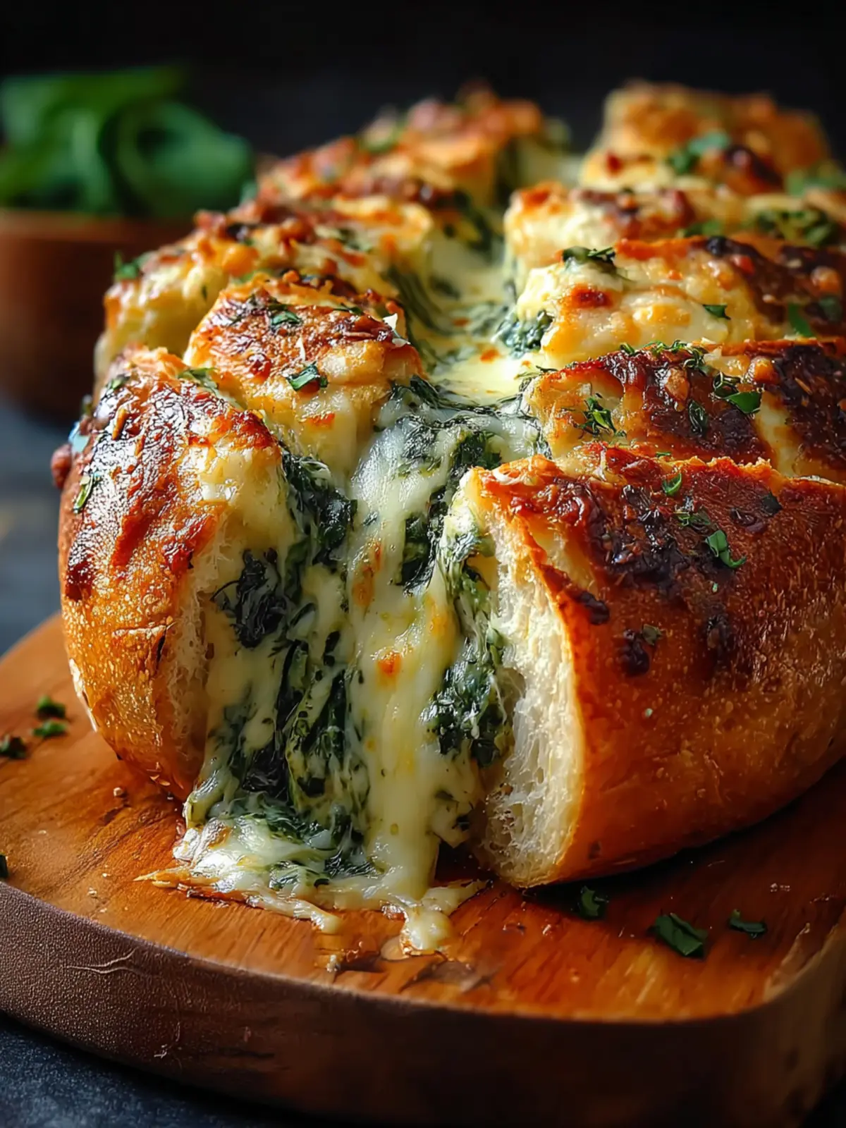 Cheesy Spinach Stuffed Bread: A Delightful Recipe! First Image