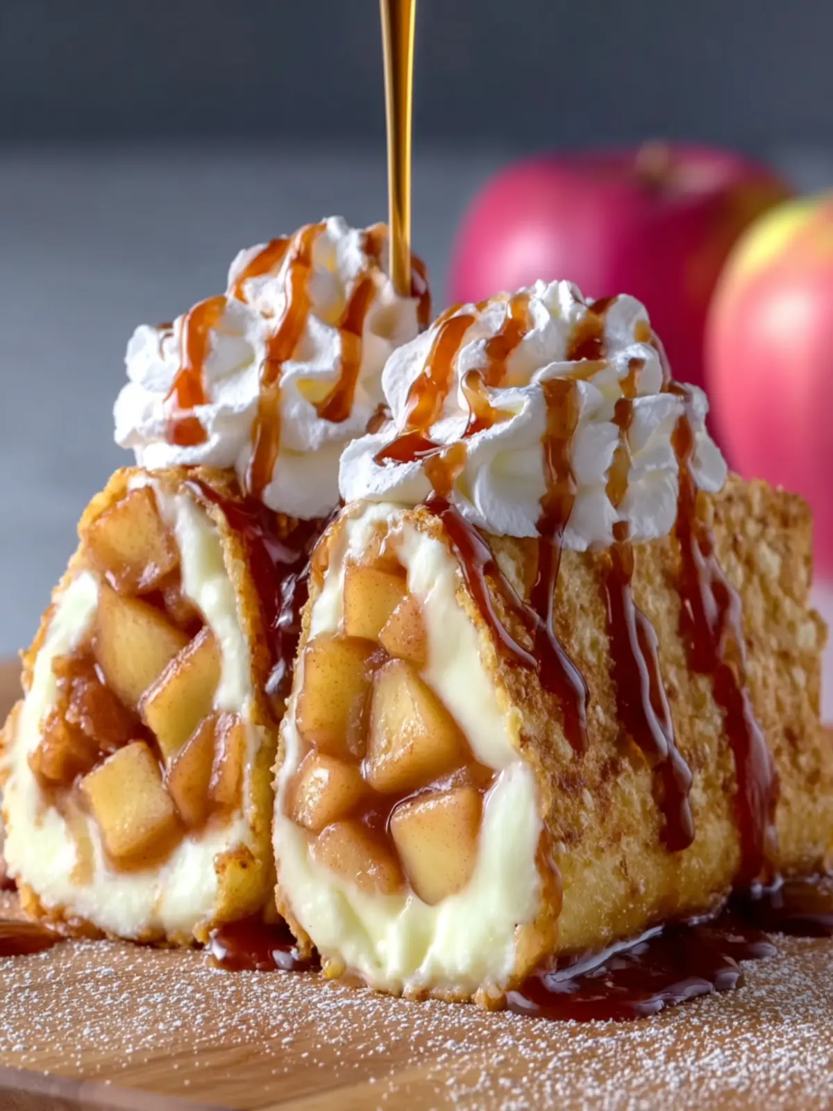 Apple pie cheesecake tacos First Image