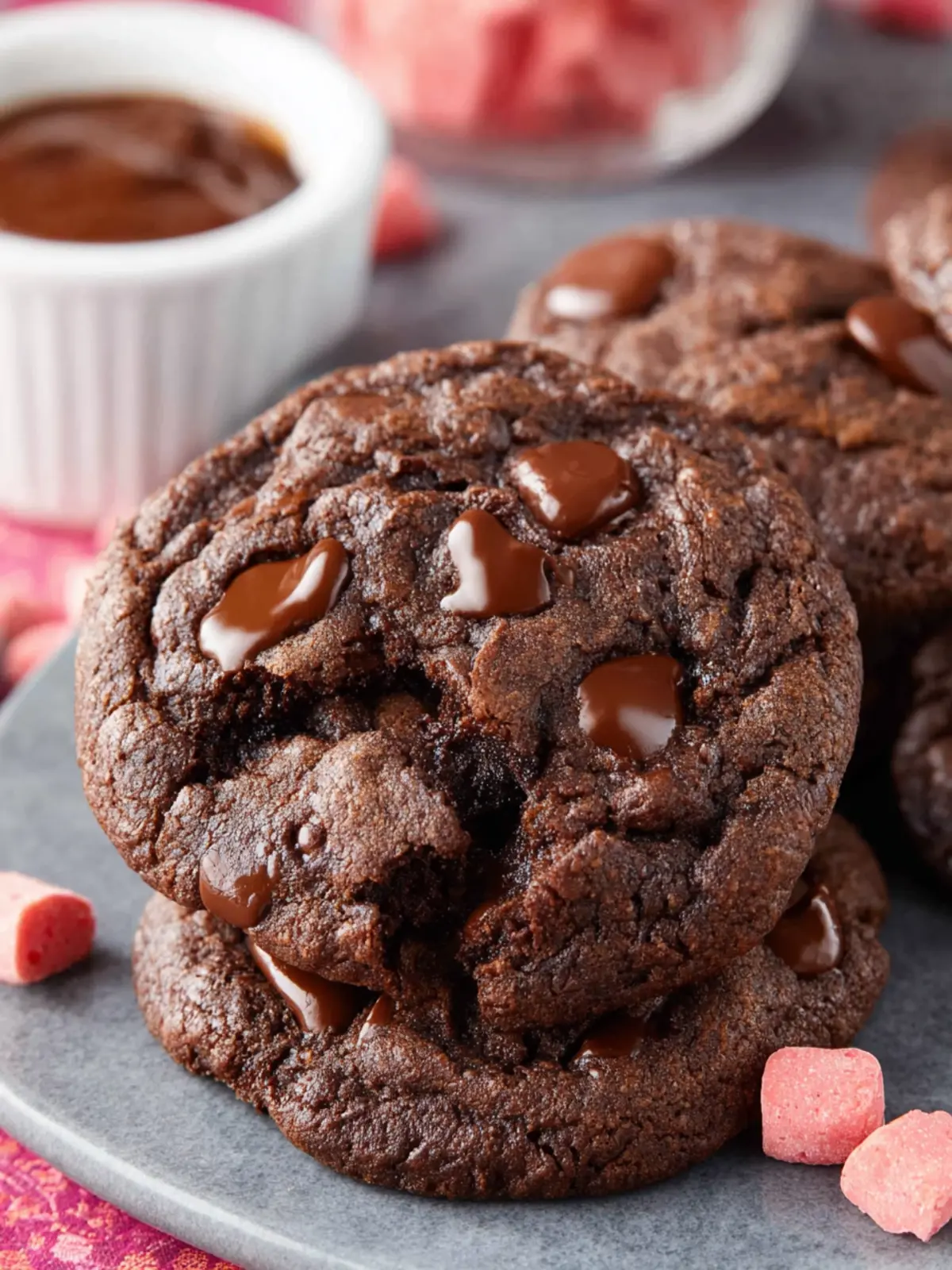 Double Chocolate Chip Cookies First Image
