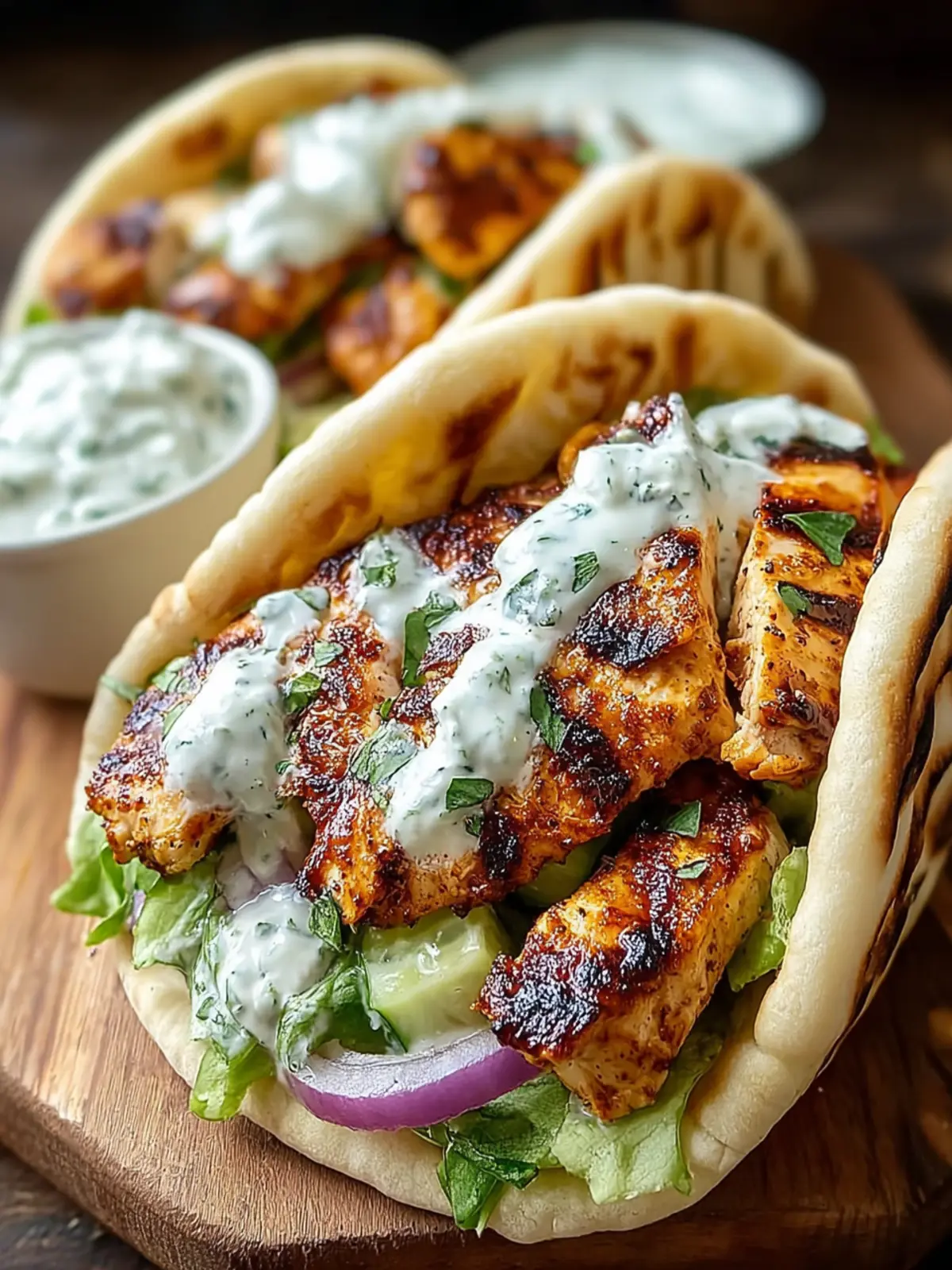 Chicken Pitas with Herby Ranch: An Amazing Ultimate Recipe First Image