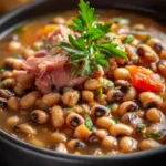 Savory Crock Pot Southern Black-Eyed Peas With Ham Hock First Image