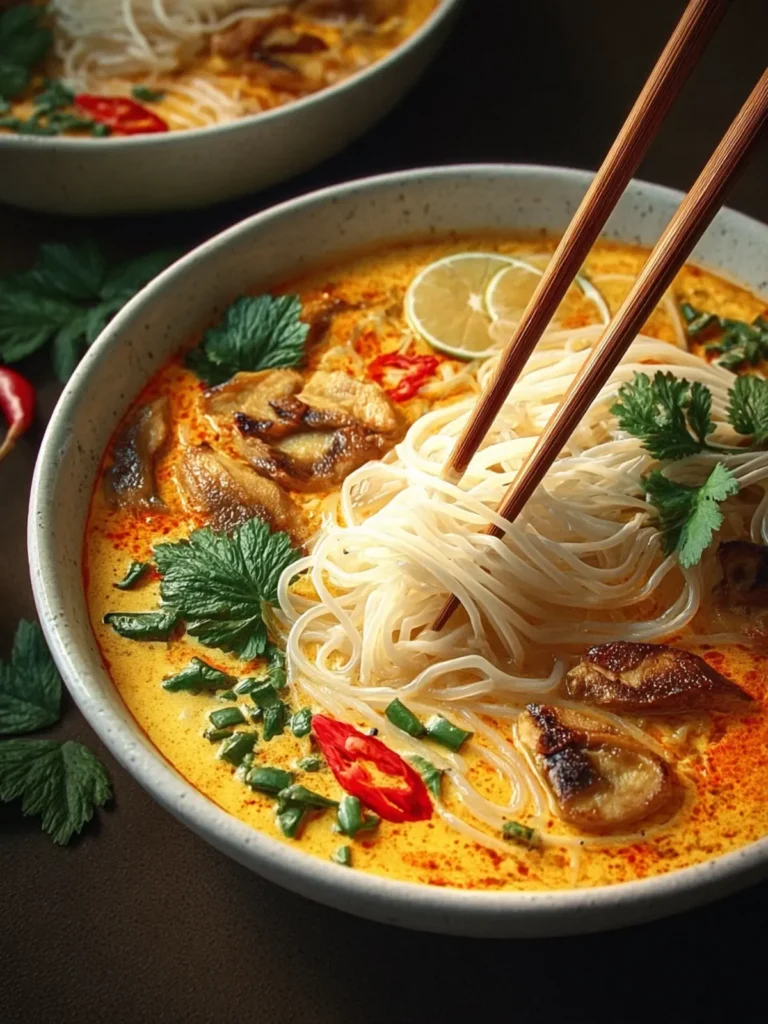 Coconut Curry Noodle Soup First Image