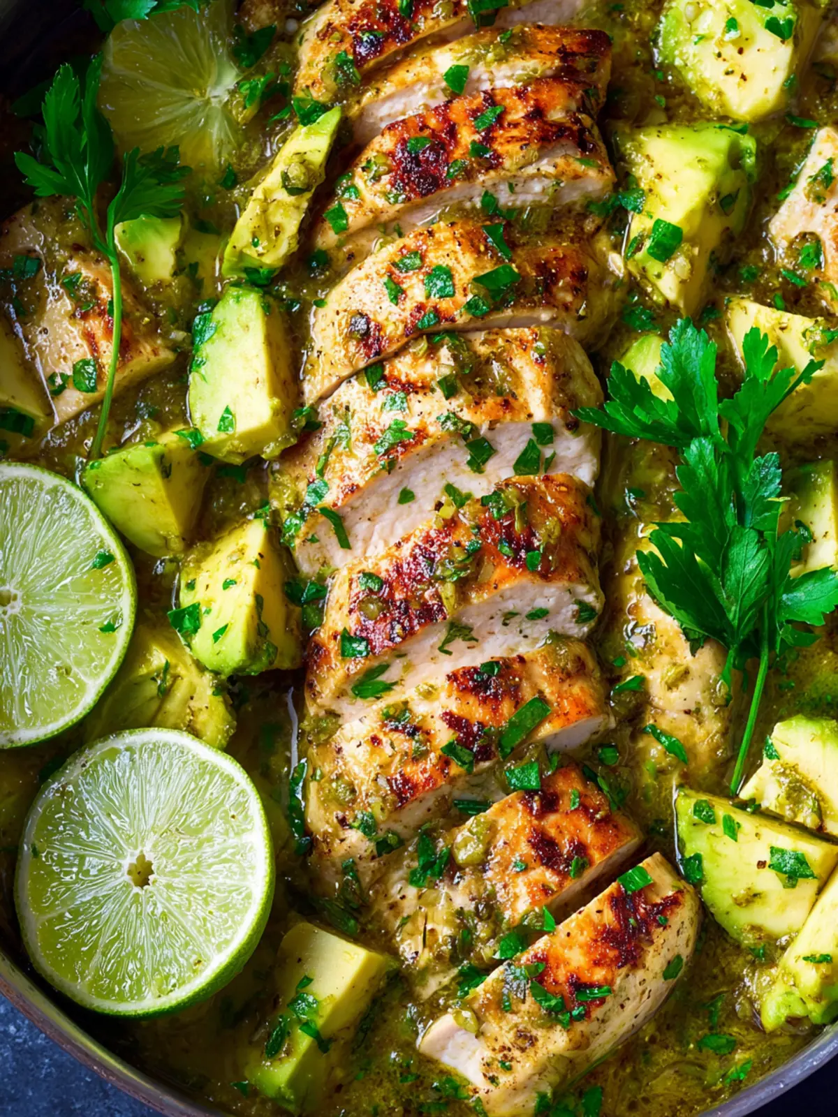 15-Minute Salsa Verde Chicken with Avocado First Image