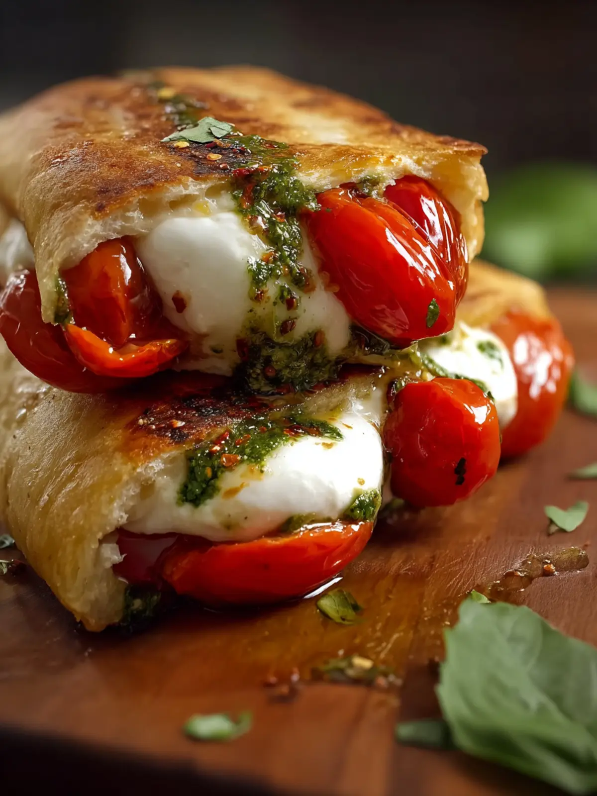 Burrata Caprese Pizza Sandwich First Image
