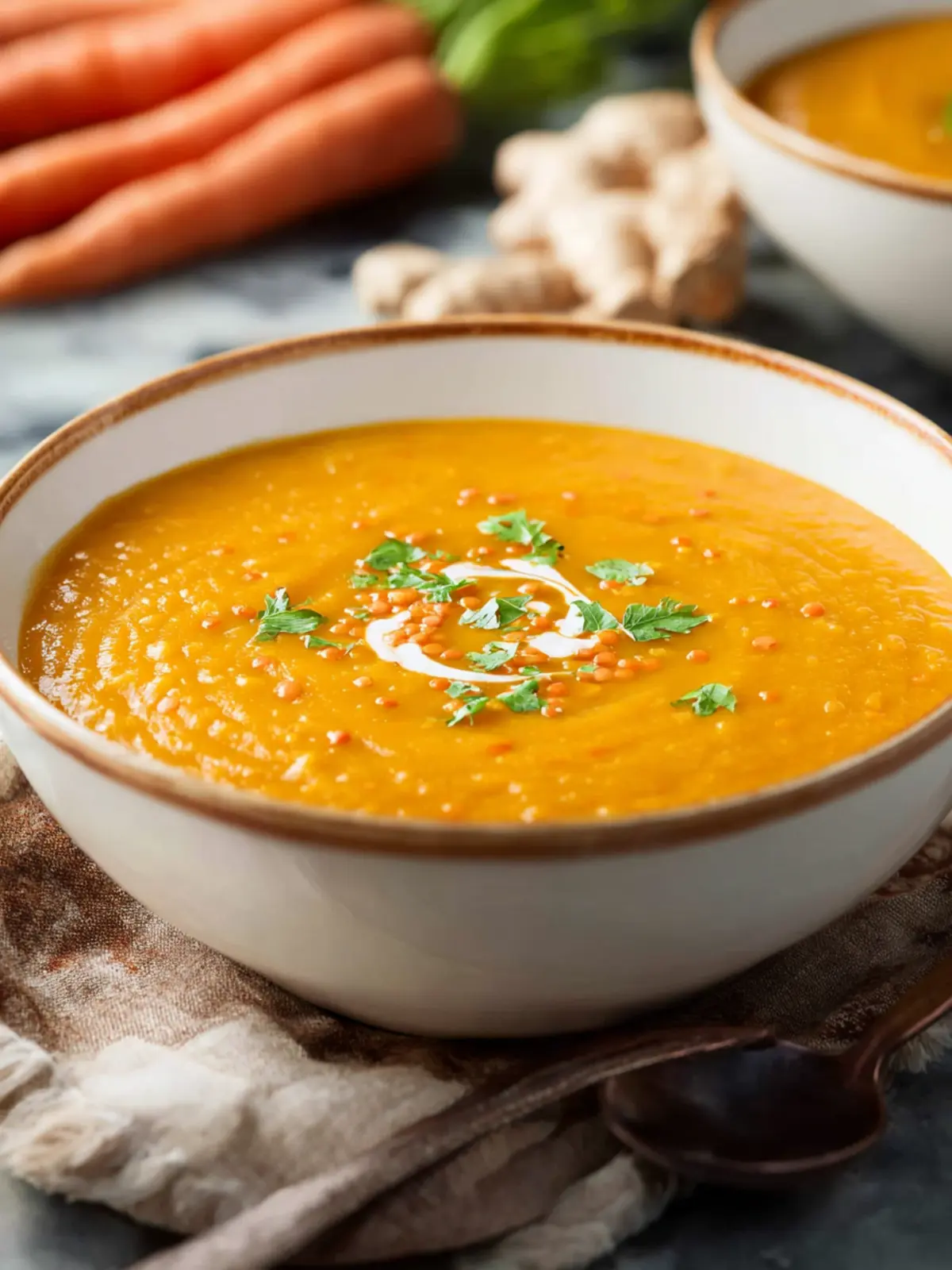 Carrot Ginger Lentil Soup: The Best Cozy Bowl Ever