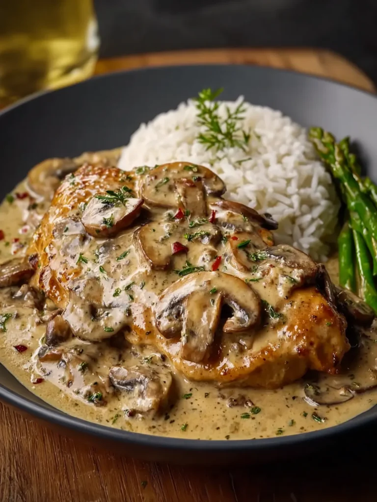 Creamy Mushroom Chicken Creamy First Image