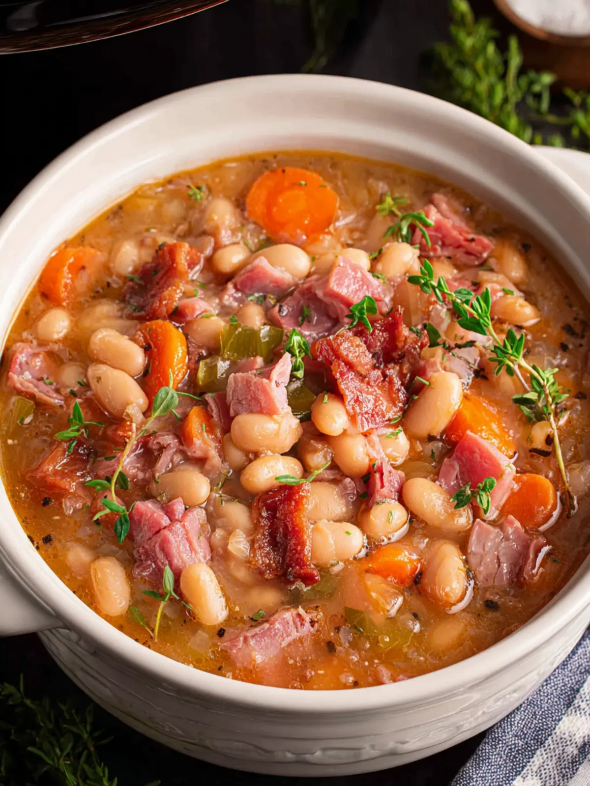 Crockpot Ham and Bean Soup First Image