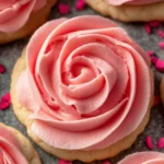 Easy Rose Cookies {Buttercream Frosting} First Image