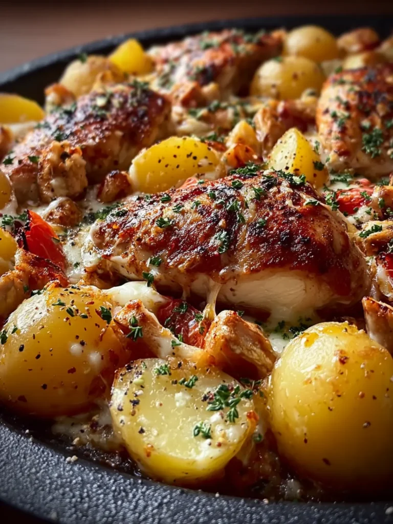 Garlic-infused Chicken and Potatoes First Image