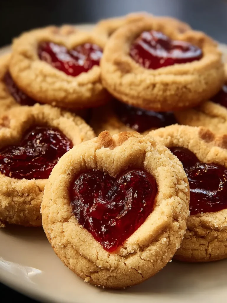 Heart Jam Thumbprint Cookies First Image