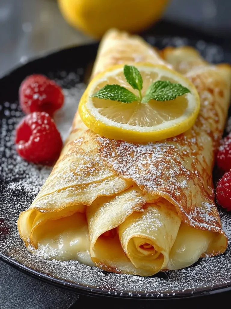 Lemon Sugar Dessert Crepes First Image