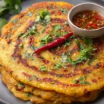 Masoor Dal Chilla Savory Red Lentil Pancakes First Image