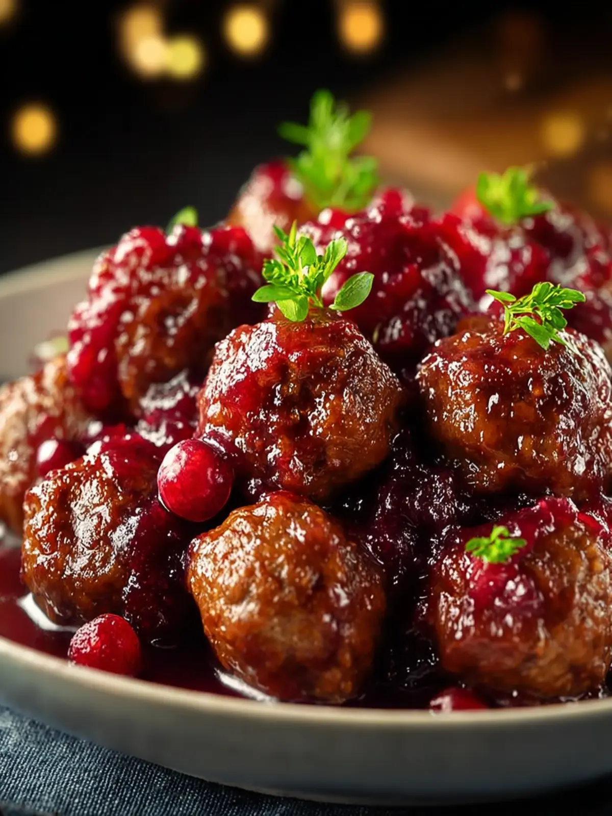 Quick Christmas Cranberry Meatballs: Juicy Bites of Joy!