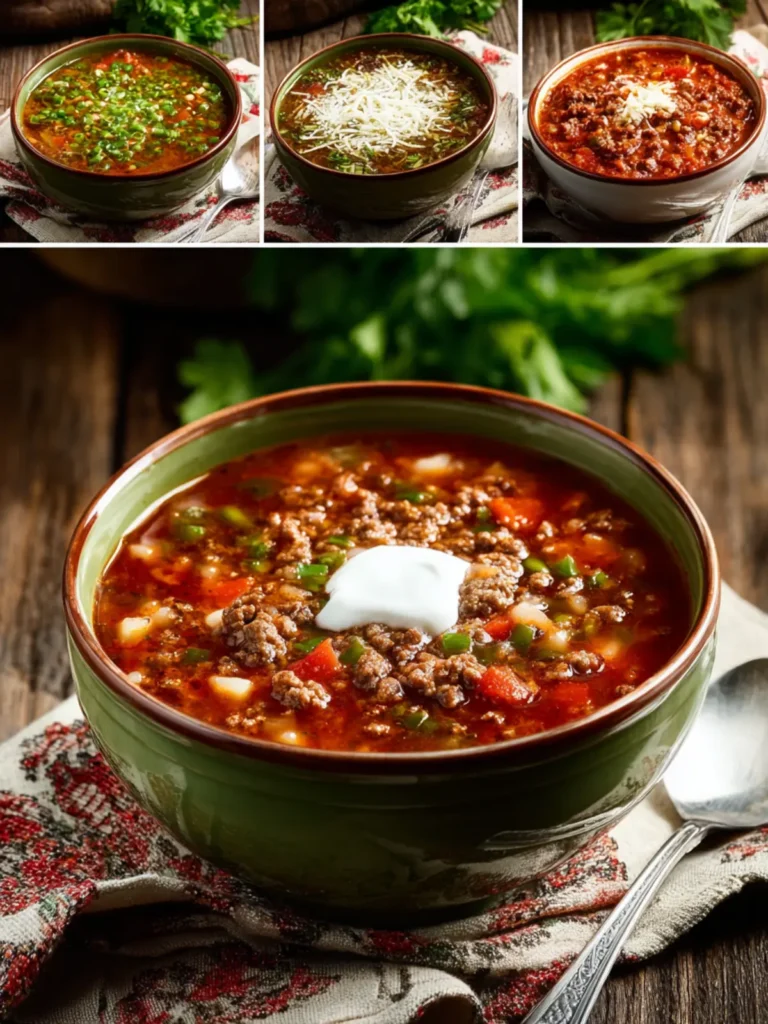 Soups with Ground Beef (Low-Carb and Keto) First Image