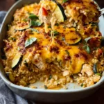 Ultimate Cheesy Zucchini Chicken and Rice Bake Recipe First Image