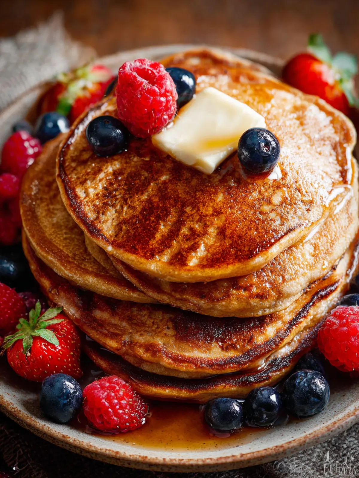 Whole Wheat Pancakes Recipe First Image