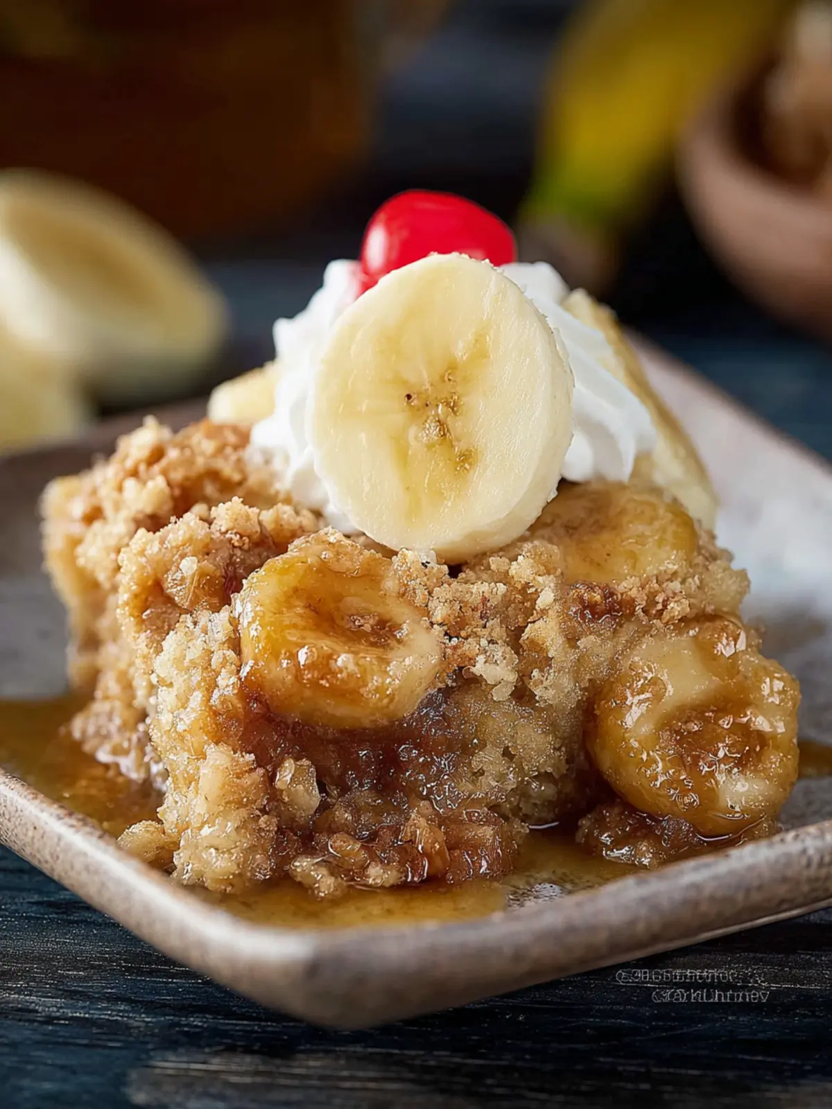 Banana Dump Cake First Image