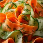Carrot & Cucumber Ribbon Salad (Vegan + Gluten-Free) First Image