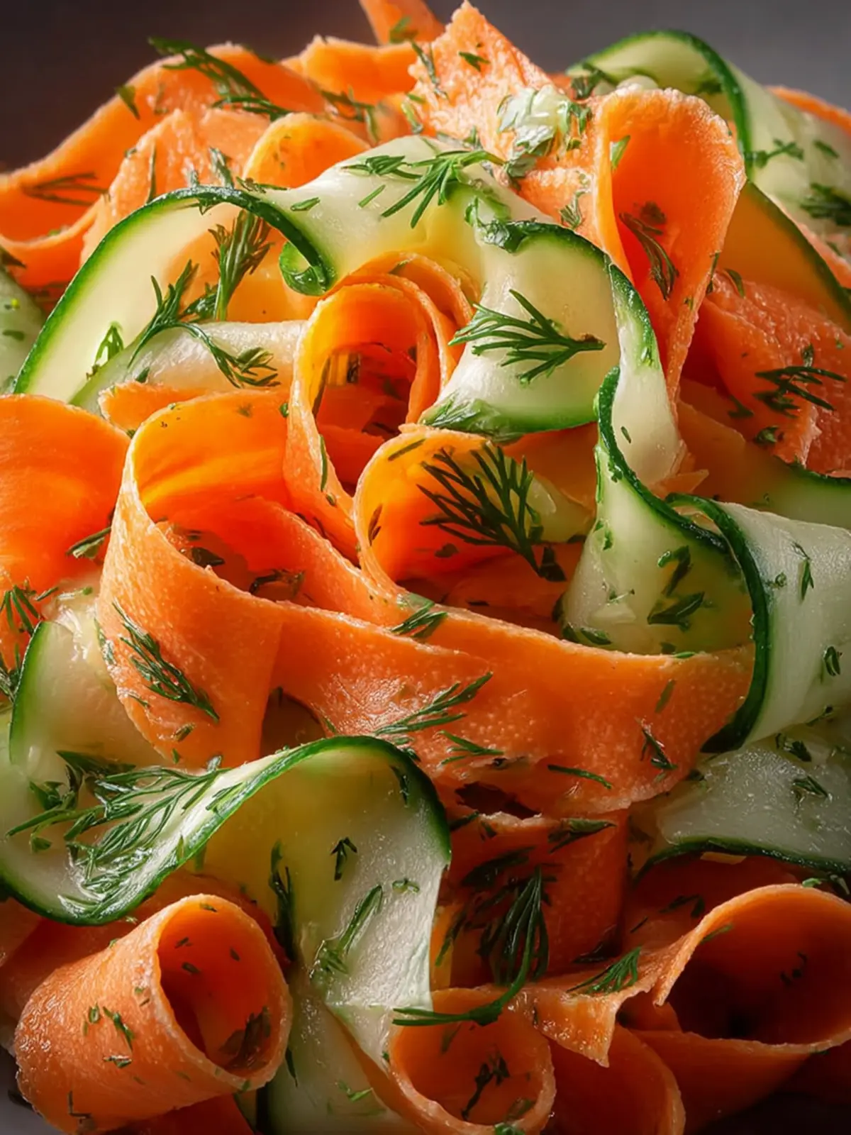 Carrot & Cucumber Ribbon Salad (Vegan + Gluten-Free) First Image