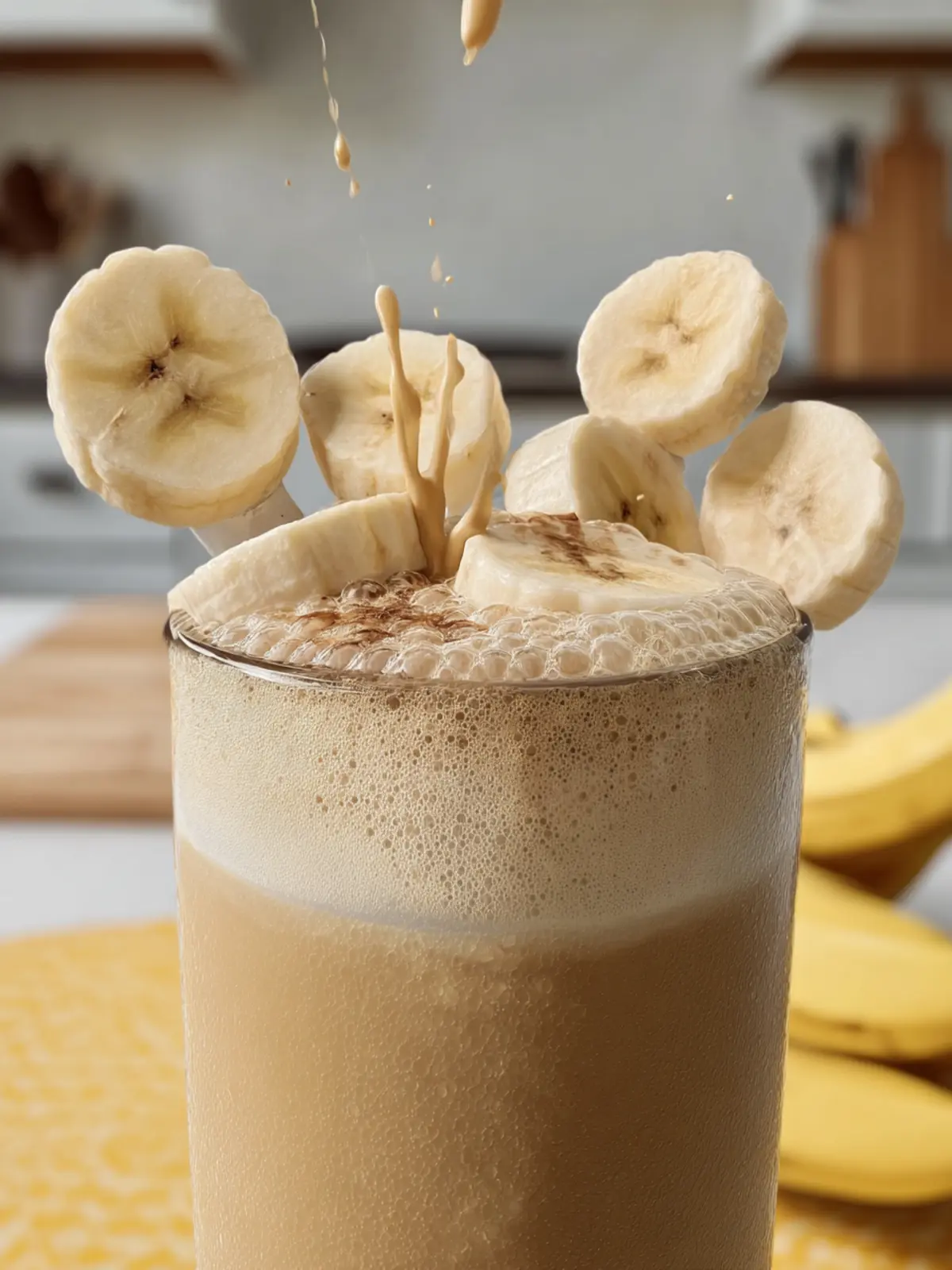Creamy banana milk latte (with real bananas – no syrups!) First Image