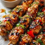 Easy Grilled Asian Chicken Skewers with Honey Garlic Sauce First Image