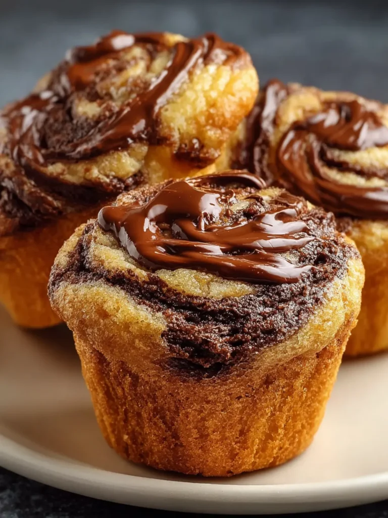 Nutella Banana Swirl Muffins First Image