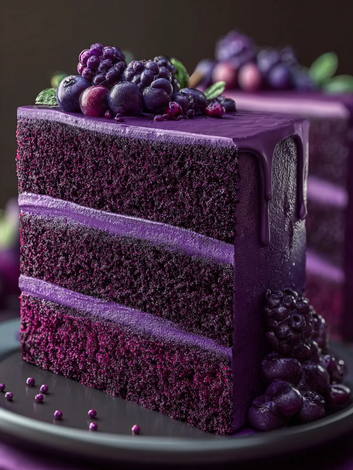Purple Velvet Cake Recipe – Sweet & Easy First Image