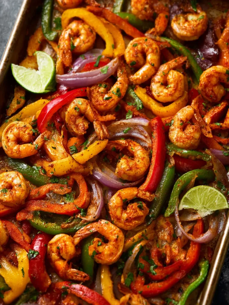 Sheet Pan Shrimp Fajitas First Image