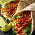 Sweet Chili Chicken Wraps Recipe First Image
