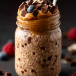 Chocolate Peanut Butter Overnight Oats First Image