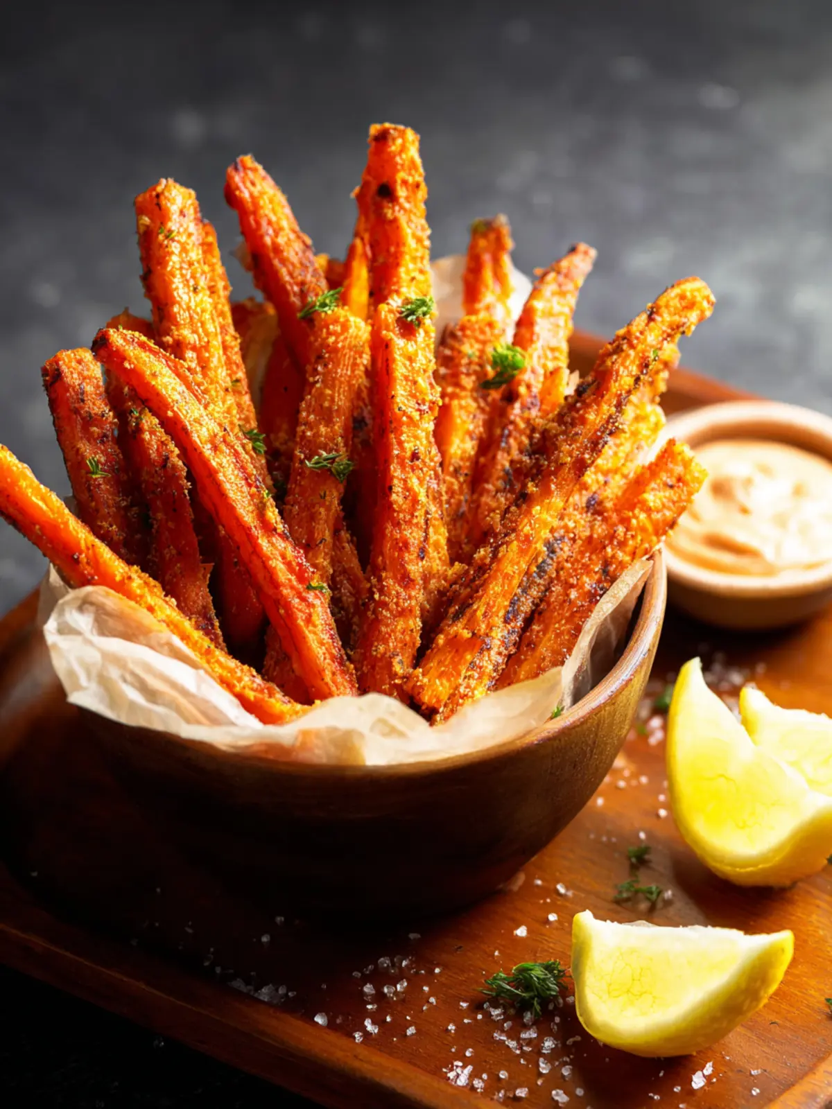 Crispy Carrot Fries (Oven Baked) First Image