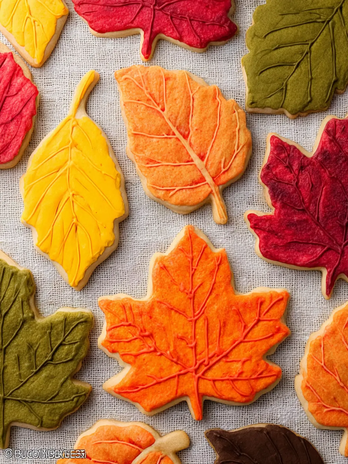 Fall Leaf Sugar Cookies First Image