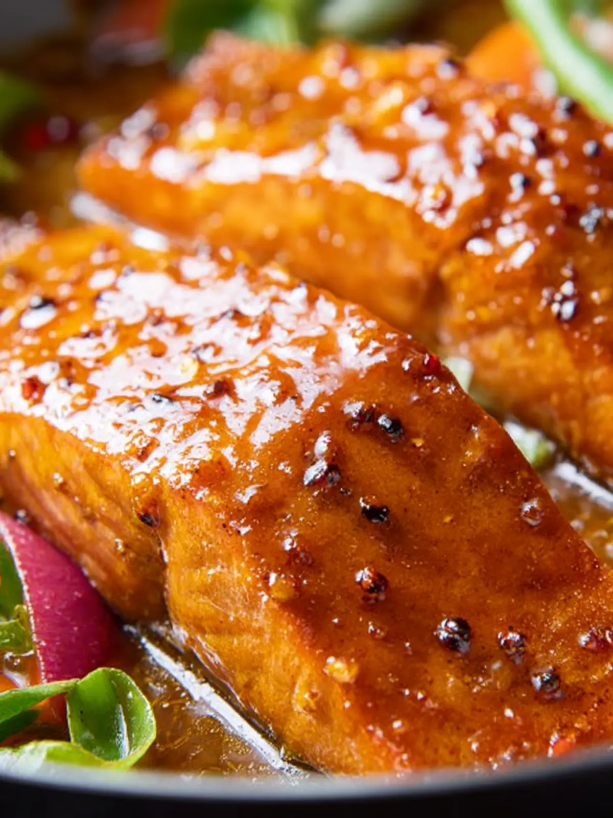 Maple Barbeque-Glazed Salmon First Image