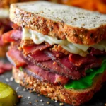Slow Cooker Pastrami Sandwich First Image