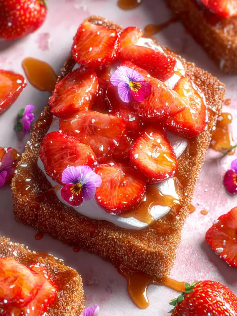 Strawberry Honey Butter Toast First Image