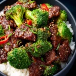 Sweet and Tangy Crispy Beef with Broccoli First Image