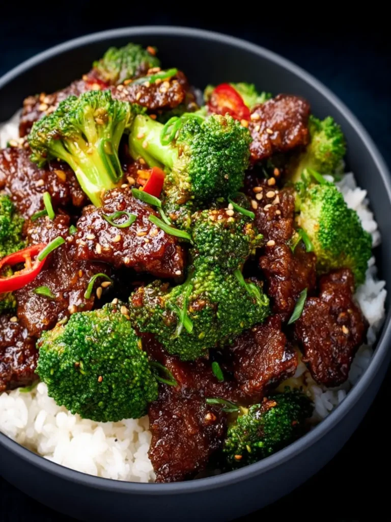 Sweet and Tangy Crispy Beef with Broccoli First Image