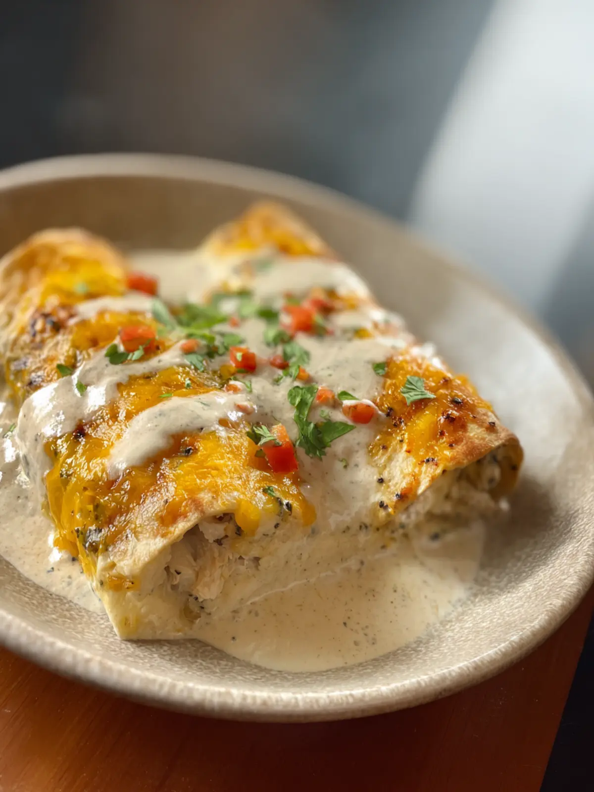 White Chicken Enchiladas Recipe First Image