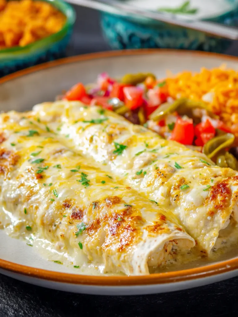 White Chicken Enchiladas for Two First Image