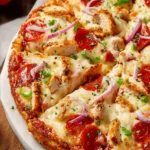 chicken crust pizza First Image