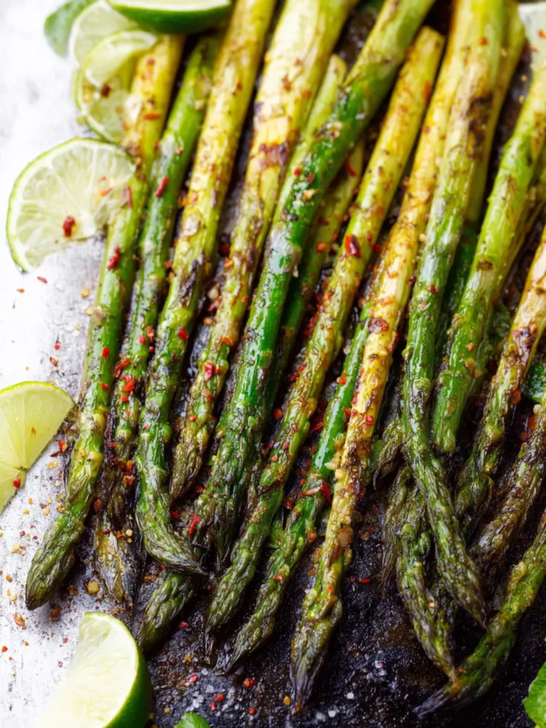 Chili Lime Roasted Asparagus First Image