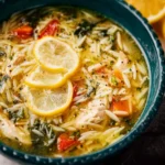 Lemon Chicken Orzo Soup (Greek-Inspired Recipe) First Image