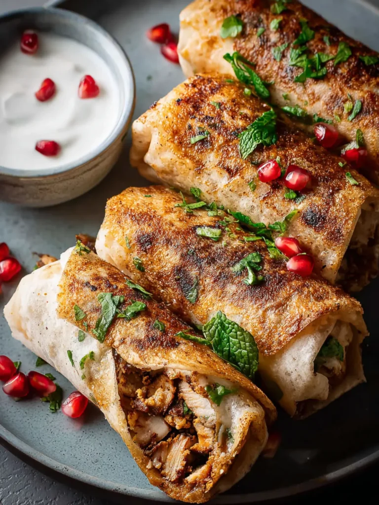 Musakhan Rolls (Crispy Palestinian Sumac Chicken) First Image