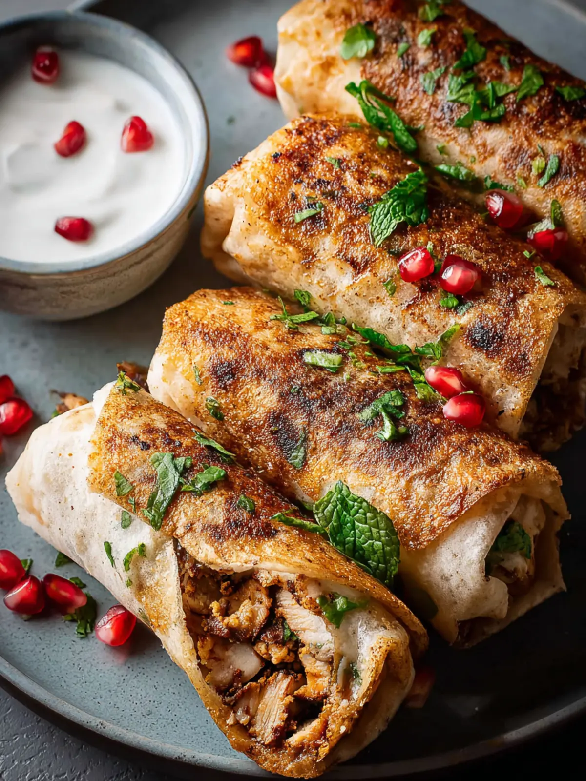 Musakhan Rolls (Crispy Palestinian Sumac Chicken) First Image