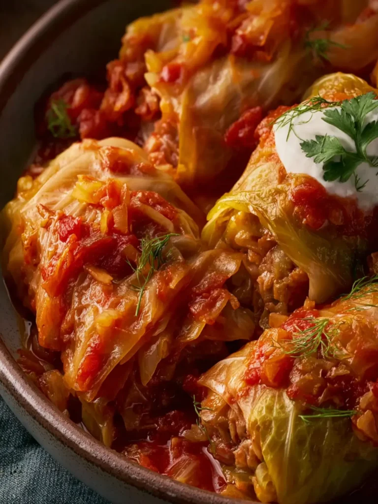 Slow Cooker Unstuffed Cabbage Rolls First Image
