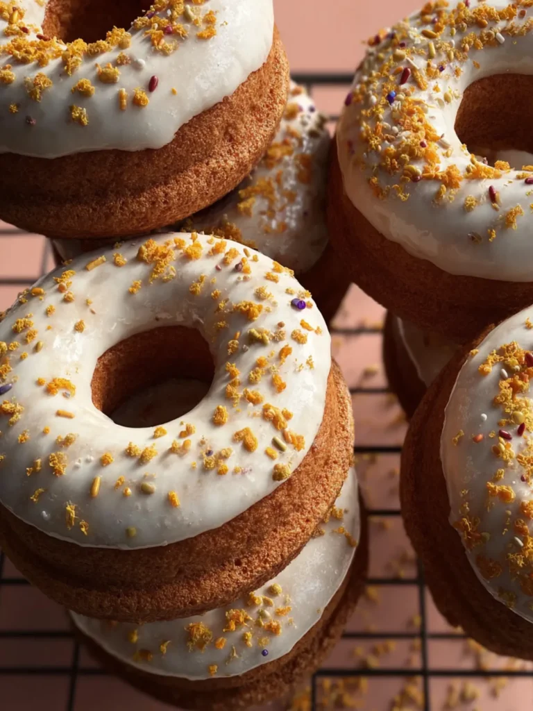 carrot cake donuts vegan First Image