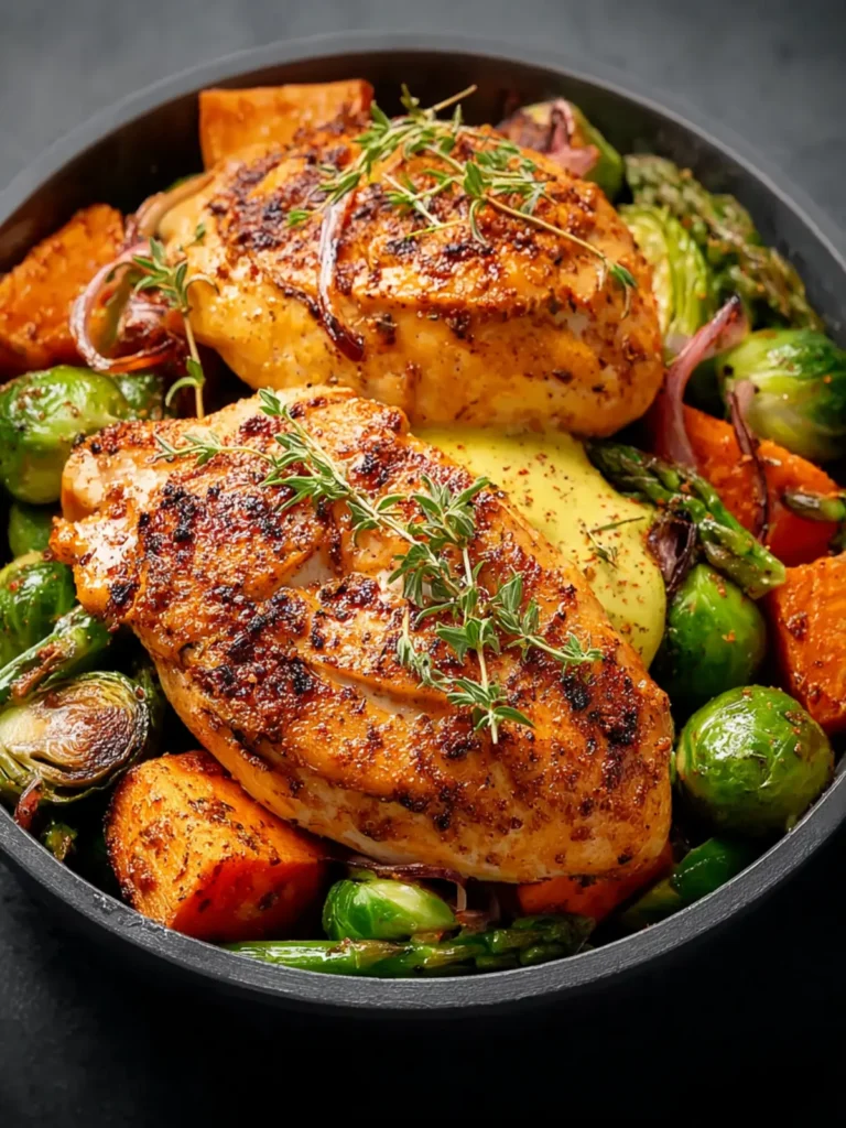 chicken and vegetable meal prep First Image