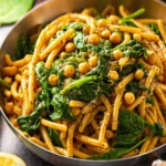 zaatar pasta chickpeas spinach First Image
